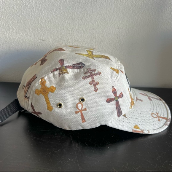 Supreme 2013 Crosses Camp Box Logo Hat White Cap Strapback Crucifix Cross Ankh - Picture 6 of 10